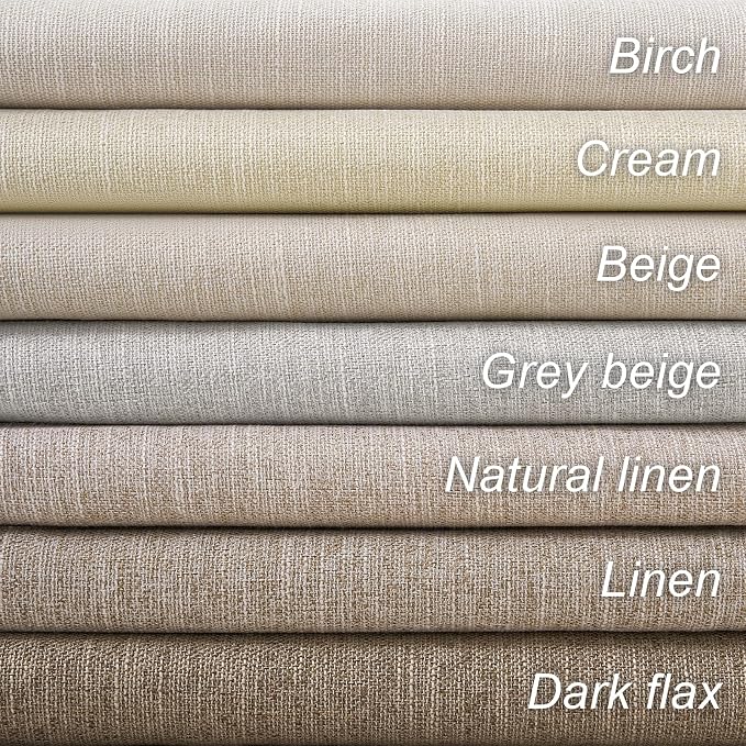 Topfinel 100% Blackout Linen Curtains 72 Inch Long Ivory Blackout Cream White - Image 8