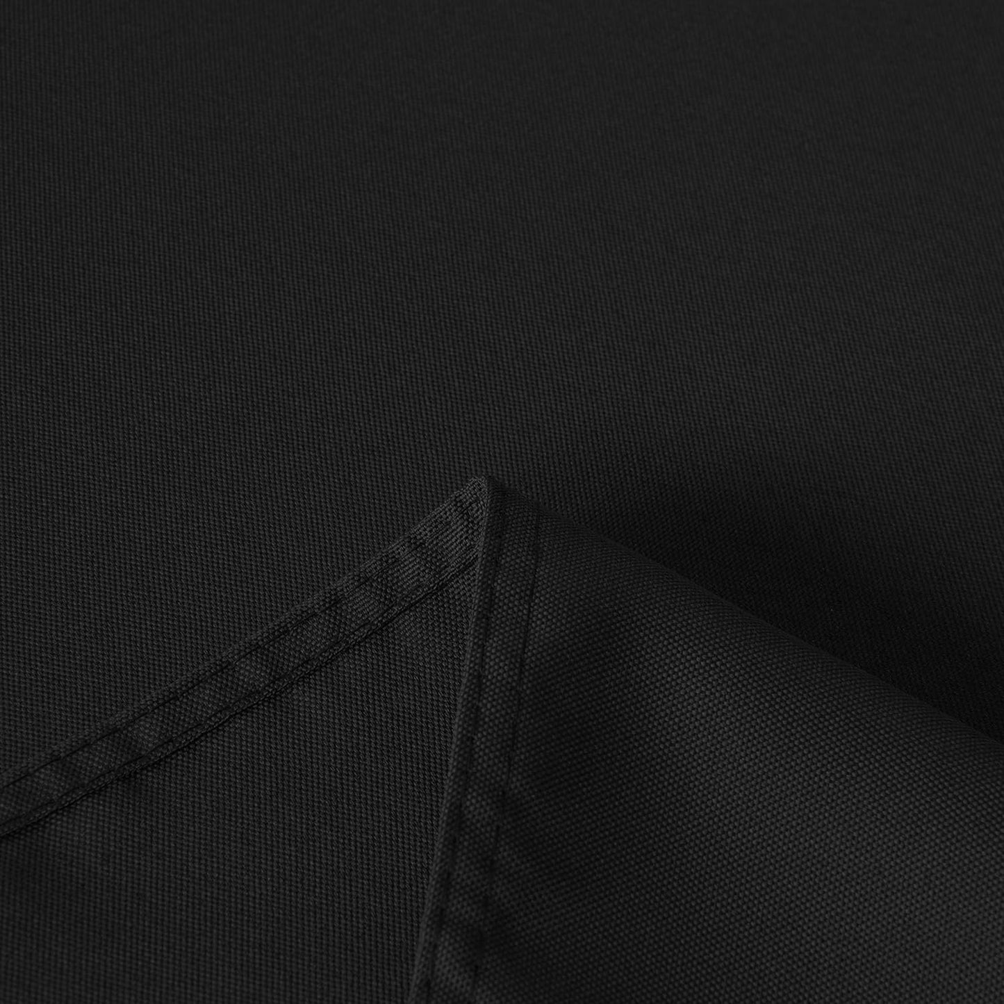 sancua Rectangle Tablecloth - 60 x 102 Inch - Stain and Wrinkle Resistant Washable Polyester Table Cloth, Decorative Fabric Table Cover for Dining Tables, Buffet Parties and Camping, Black