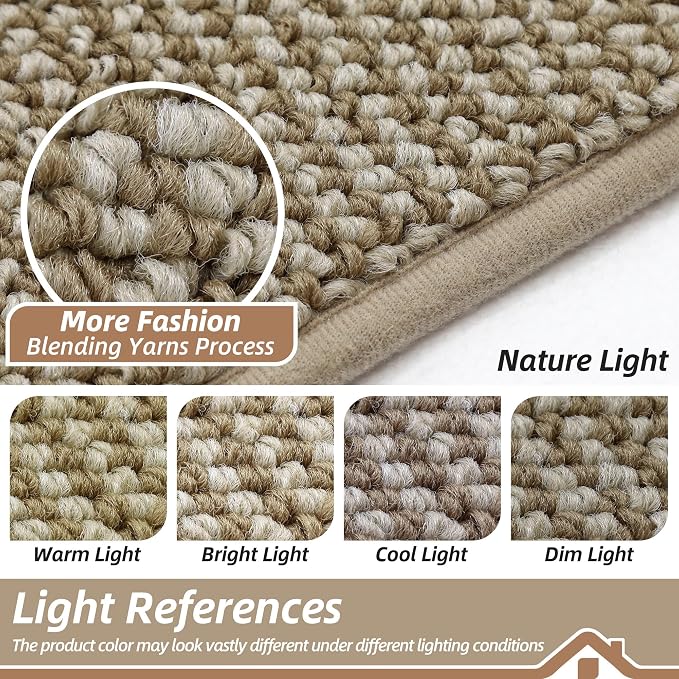 BEQHAUSE Kitchen Rugs and Mats 2PCS Non-Slip, Light Beige | Kitchen Mats - Image 5