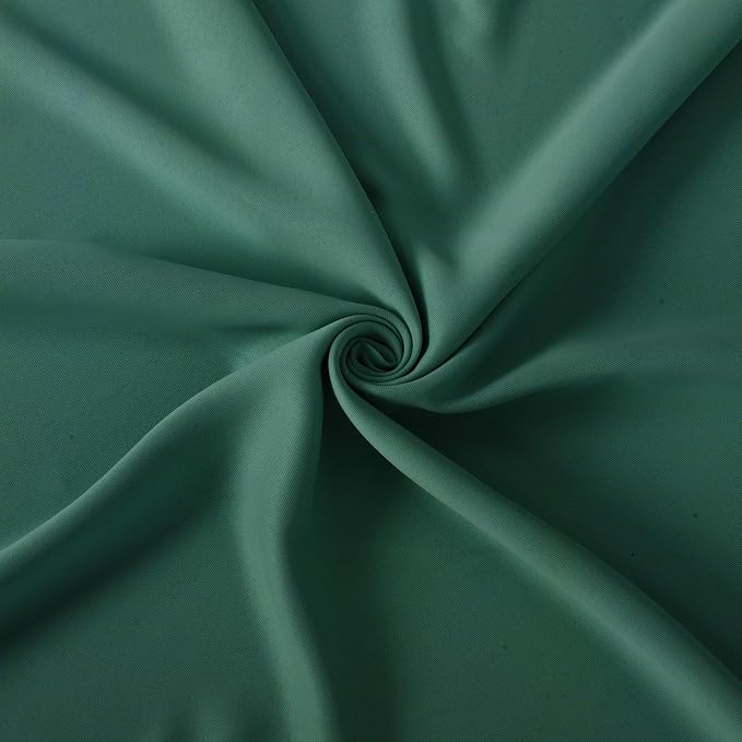 Dark Green Bedroom Blackout Curtains/52 x 54 Inch Long/Set of 2 Curtain - Image 5