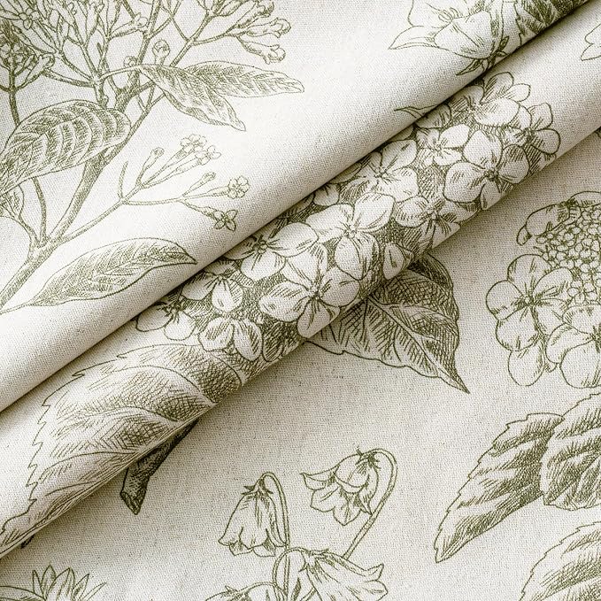 Set of 2 Euro Floral Pillow Covers 24x24 Inch Light Green | Decorative Neutral - Image 2