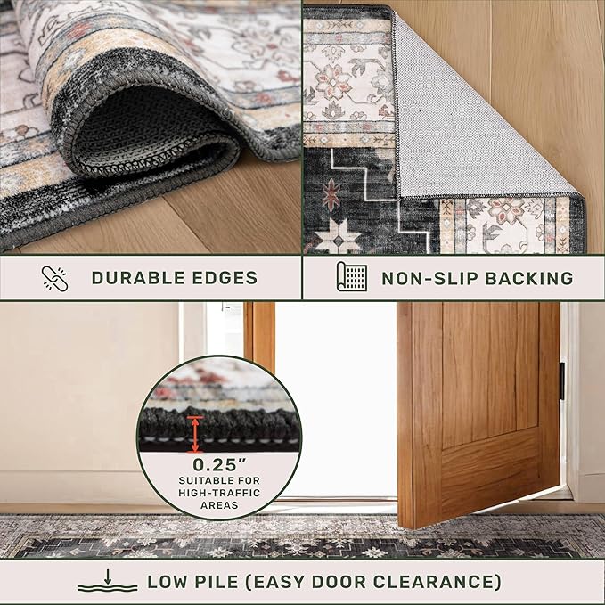 Boho Dining Room Rugs for Under Table - Image 5