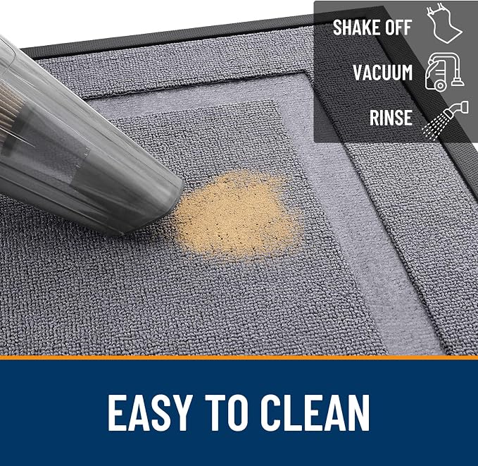 OLANLY Front Door Mat Outside 35x23, All-Season Heavy-Duty Rubber Doormat | - Image 5