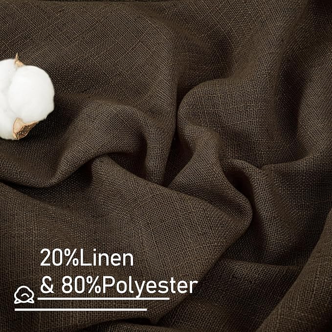 Light Filtering Linen Curtains 68 inches Long - Image 2