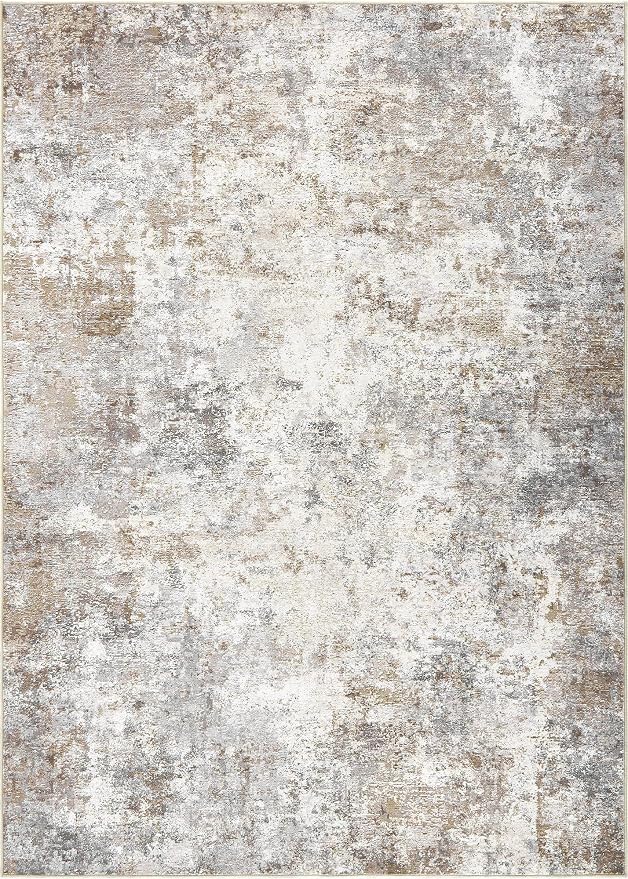 UERMEI 7x10 Area Rug Living Room Rugs Washable Neutral Brown Grey Carpet | - Image 9
