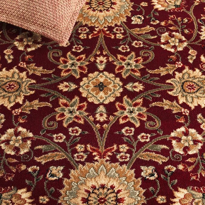 SAFAVIEH Lyndhurst Area Rug 6x8, Traditional Red & Ivory LNH212F - Image 5
