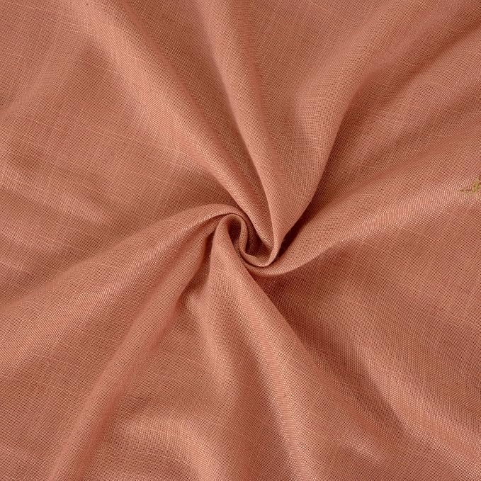 BGment Rust Terracotta Linen Kitchen Window Curtains 40 Inch Length, Short - Image 9