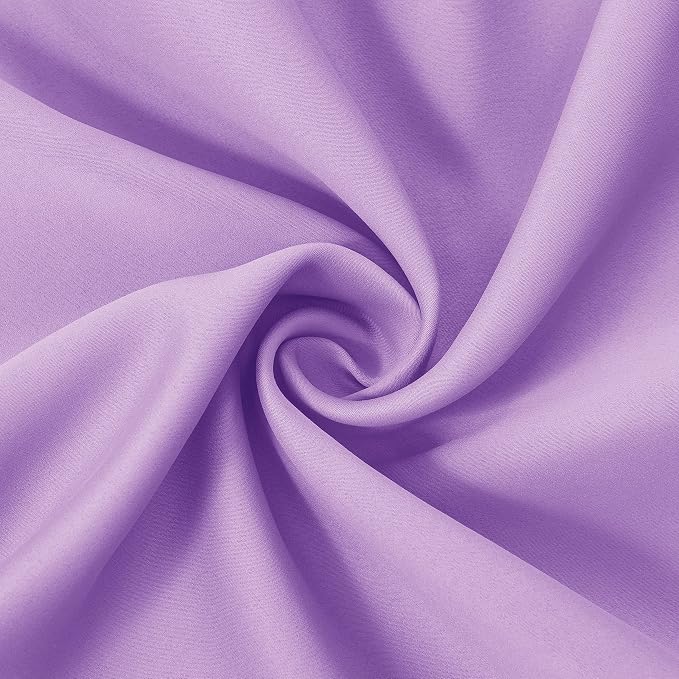 Lavender Blackout Curtains 52 x 63 Inch Length/Set of 2 Curtain Panels/Thermal - Image 5