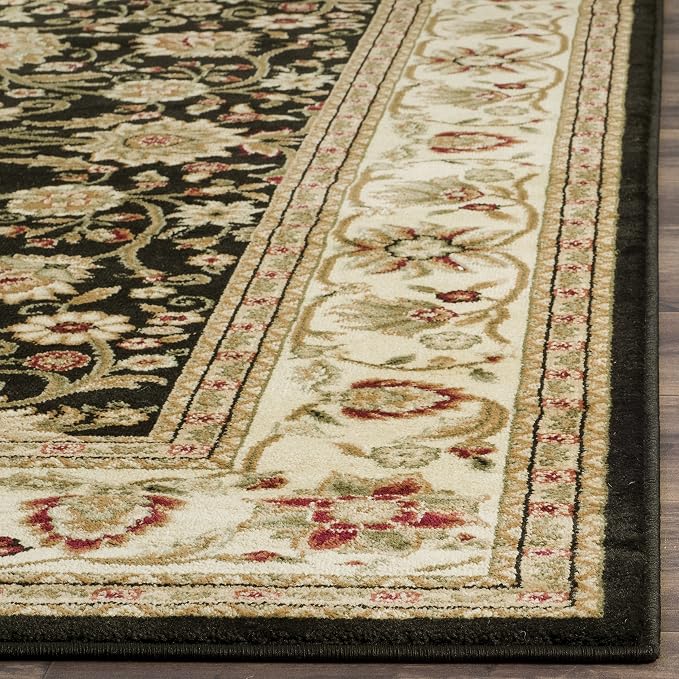 SAFAVIEH Lyndhurst Area Rug 6x8, Traditional Black & Ivory LNH212A - Image 5