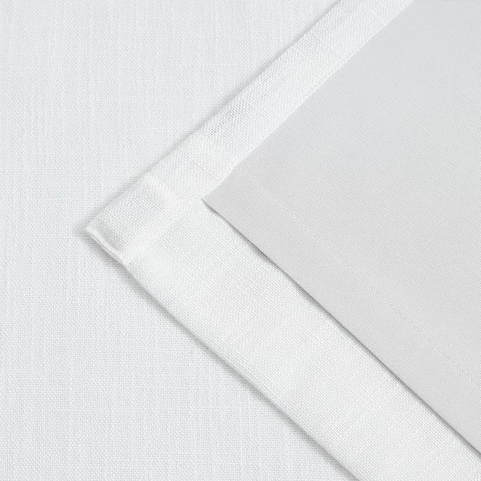 Vision Home White Pinch Pleated Full Blackout Curtains Thermal Insulated Window - Image 9